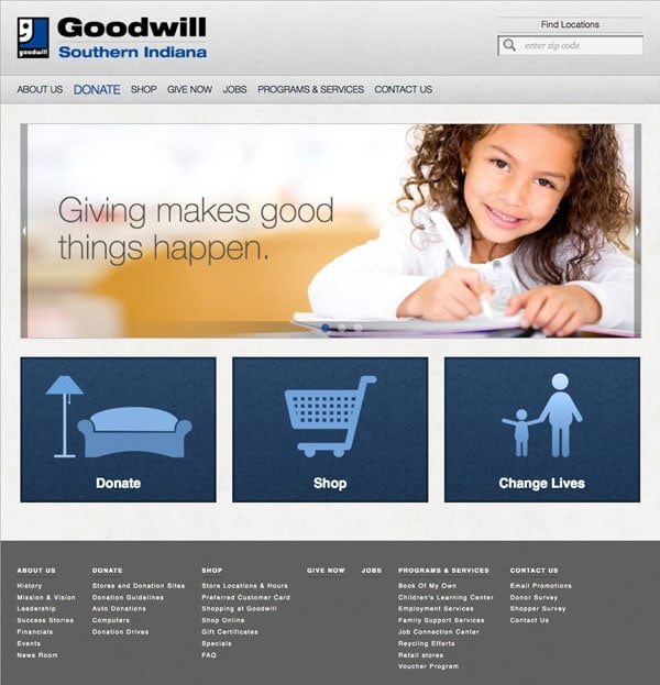 Goodwill Website Design Goodwill Website Design