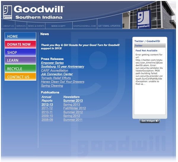 Goodwill Website Design Goodwill Website Design